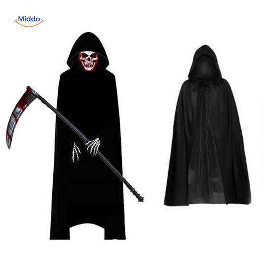 Grimora-készlet | kiegészítők Halloween-köpenyhez, csontvázmaszkokhoz és pecséthez