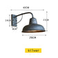 Aisle Fer Sconce - Antique vintage barn light - Black industrial wall light