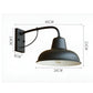 Aisle Fer Sconce - Antique vintage barn light - Black industrial wall light