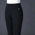 High-waisted stretch leggings with fake pockets