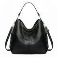 Elegant black women's bag - Spacious Frida bag