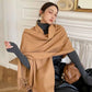 Luxueuse écharpe en cachemire noir pour femmes - un accessoire chaud et tendance pour l'hiver
