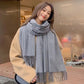 Luxueuse écharpe en cachemire noir pour femmes - un accessoire chaud et tendance pour l'hiver