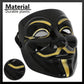 Anonym Halloween maska | Prémiová kolekcia s metalickým povrchom