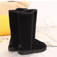 Botas de neve quentes para mulheres - botas de inverno aconchegantes com forro macio