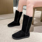 Botas de neve quentes para mulheres - botas de inverno aconchegantes com forro macio