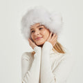 Fluffy vinterhue til damer med dyreører og voluminøst design