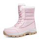 Sapatos de neve à prova d'água para mulheres - botas de inverno com isolamento térmico e sola antiderrapante