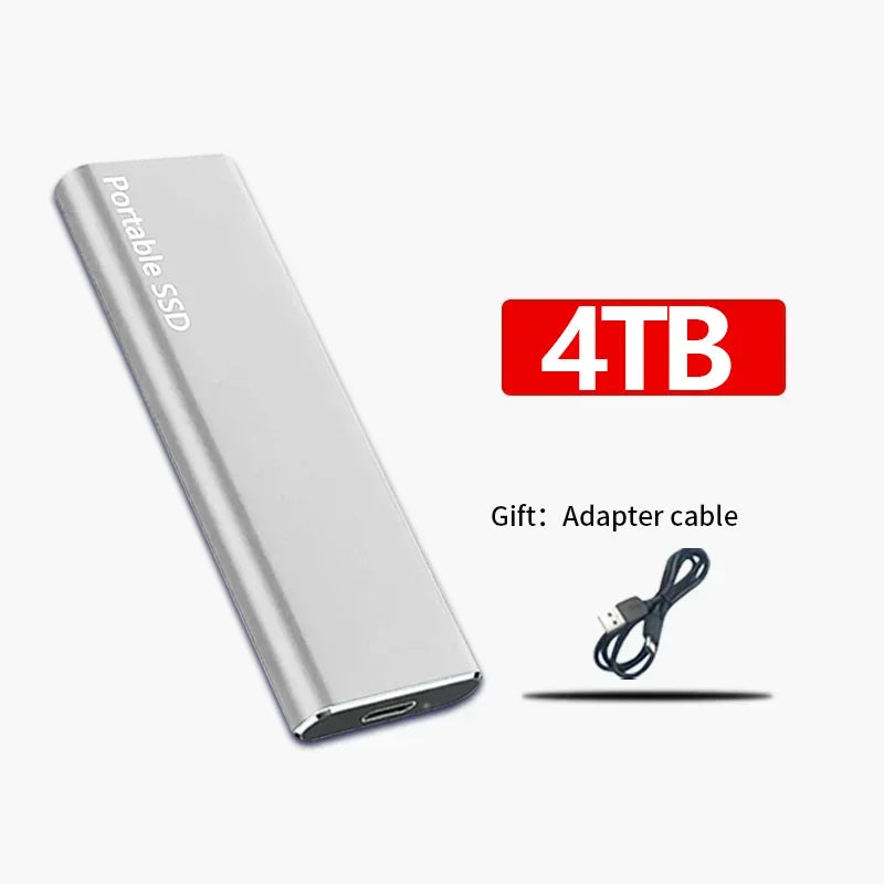 Hurtig ekstern SSD-harddisk - moderne og kompakt - 128TB/16TB/4TB/1TB