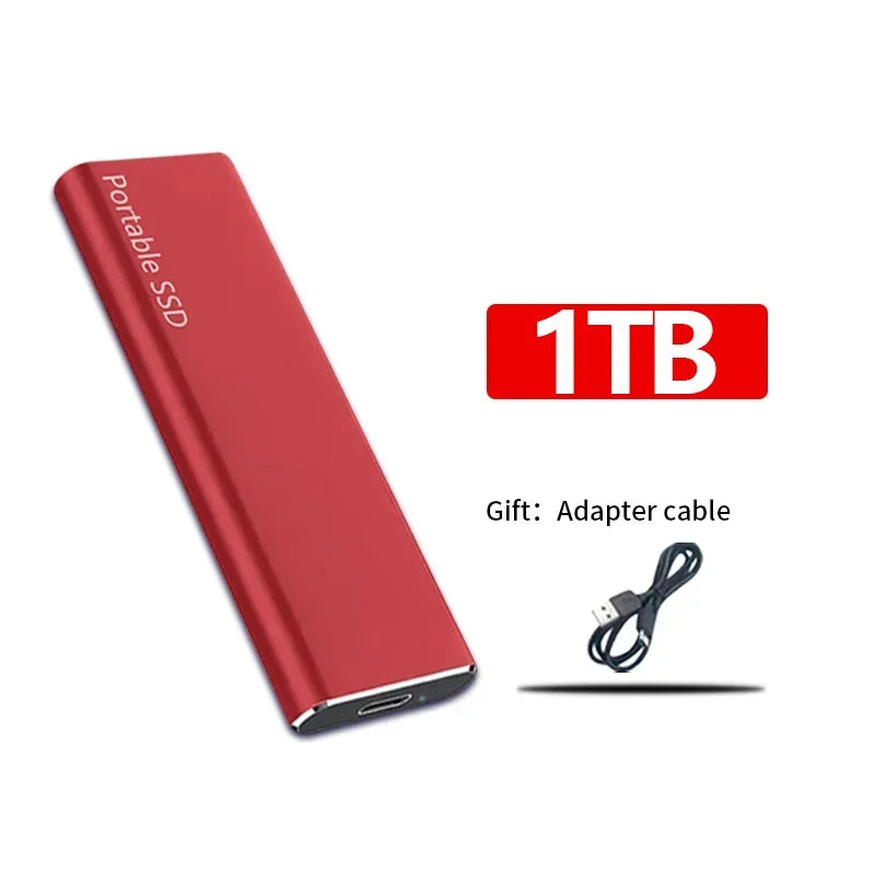Hurtig ekstern SSD-harddisk - moderne og kompakt - 128TB/16TB/4TB/1TB