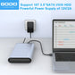 GODO USB 3.0 aluminiumskabinet til ekstern harddisk (op til 18 TB, 2,5"/3,5" SATA HDD/SSD)
