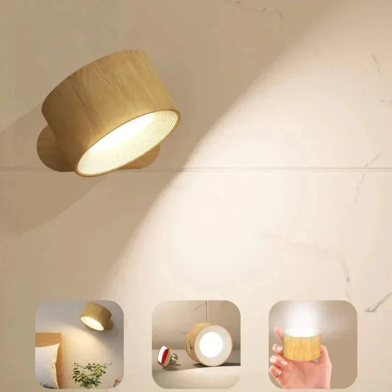 Magnetyczna i bezprzewodowa lampa ścienna Easystick – samoprzylepna i ładowalna lampa LED