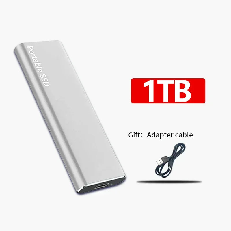 Hurtig ekstern SSD-harddisk - moderne og kompakt - 128TB/16TB/4TB/1TB
