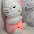 Plush toy with soothing music and breathing movements
