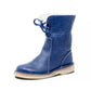 Botas femininas de lã à prova d'água com forro de lã quente - ideais para o inverno