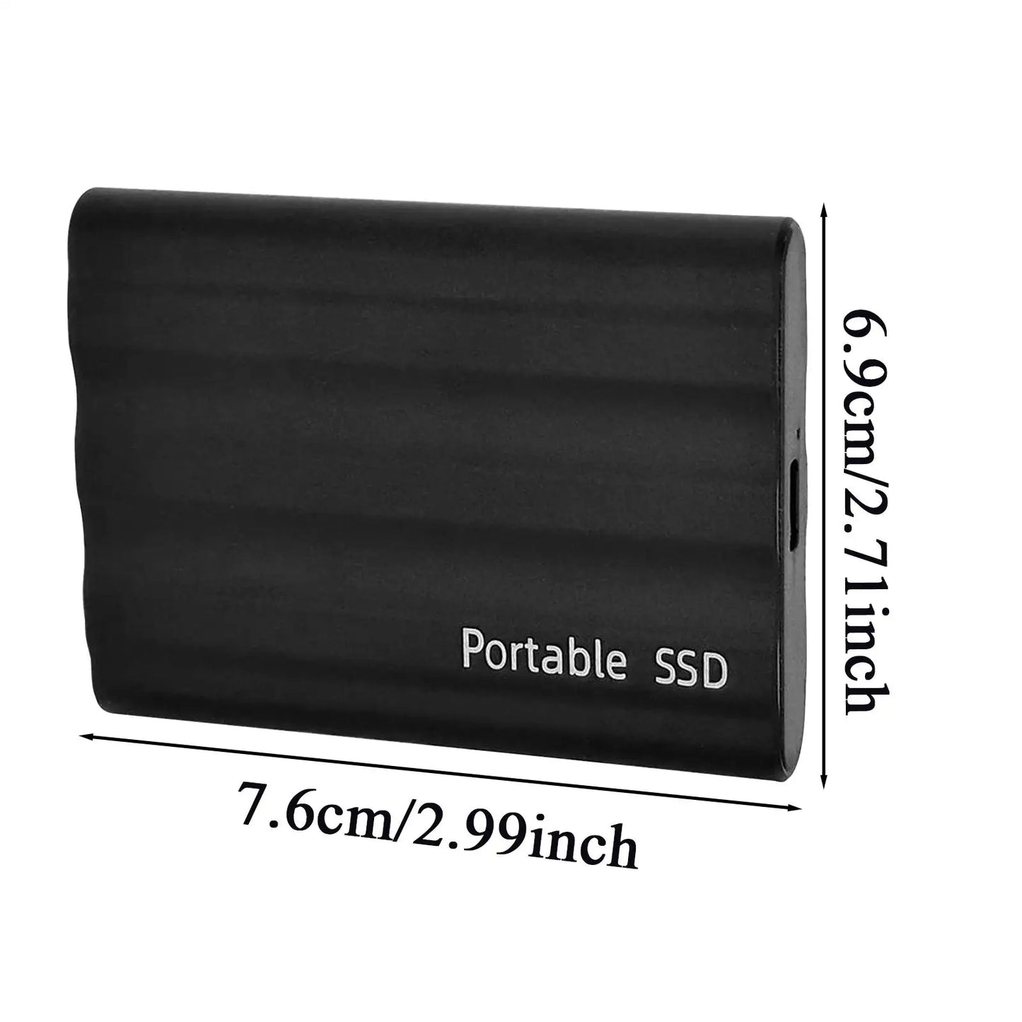 Disque dur externe portable 1TB, HDD/SSD métal haute vitesse pour téléphone et ordinateur portable