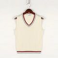 Christof - Chunky V-neck, sleeveless knit sweater for men