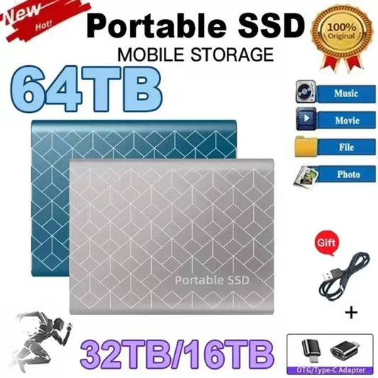 2026 Disque dur externe SSD 1TB/2TB M.2 pour Xiaomi, ordinateur de bureau et MacBook