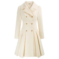 Grace - Damefrakke | Stilfuld A-line peacoat i uld
