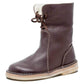Botas femininas de lã à prova d'água com forro de lã quente - ideais para o inverno