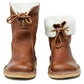 Botas femininas de lã à prova d'água com forro de lã quente - ideais para o inverno