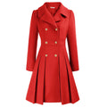 Grace - Damefrakke | Stilfuld A-line peacoat i uld