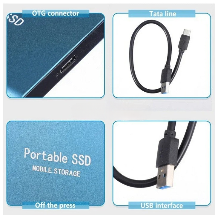 Φορητός SSD Συμπαγής αποθήκευση με υψηλή ταχύτητα