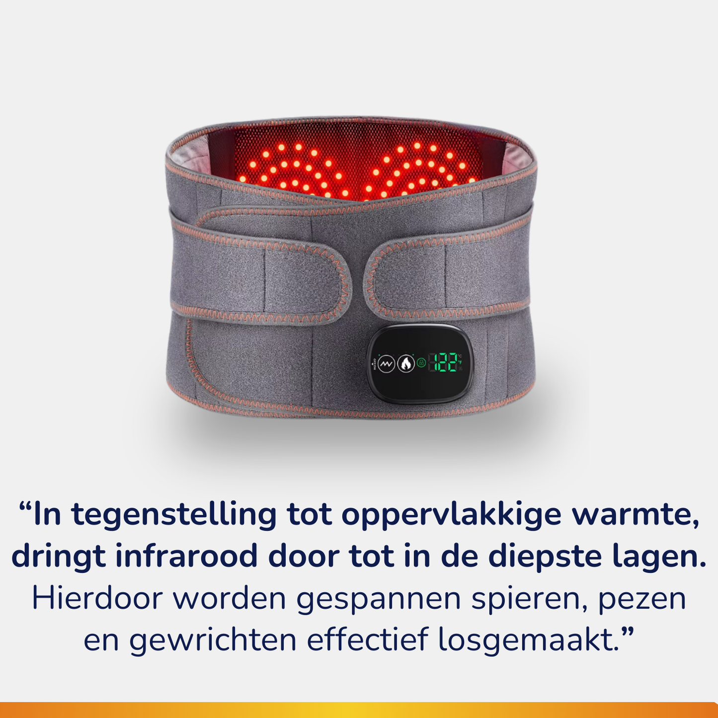 Infrarød varme - nedre del af ryggen