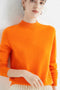 Pullover med rund hals og enkel pasform til damer