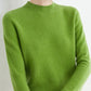 Pullover med rund hals og enkel pasform til damer