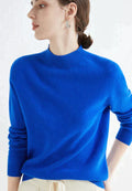 Pullover med rund hals og enkel pasform til damer
