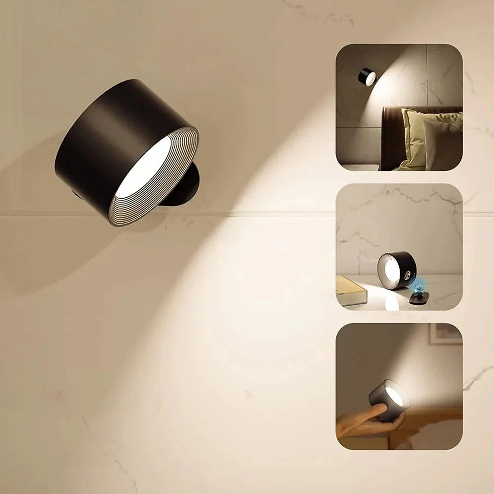 Magnetyczna i bezprzewodowa lampa ścienna Easystick – samoprzylepna i ładowalna lampa LED