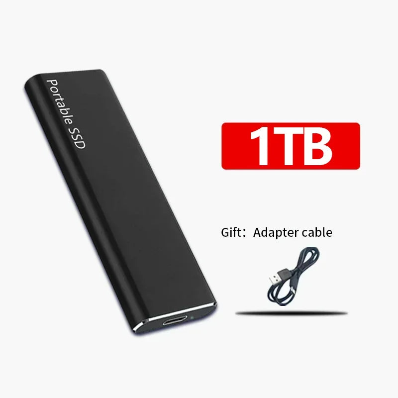 Hurtig ekstern SSD-harddisk - moderne og kompakt - 128TB/16TB/4TB/1TB