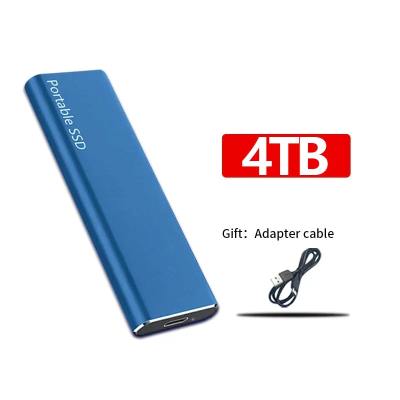 Hurtig ekstern SSD-harddisk - moderne og kompakt - 128TB/16TB/4TB/1TB