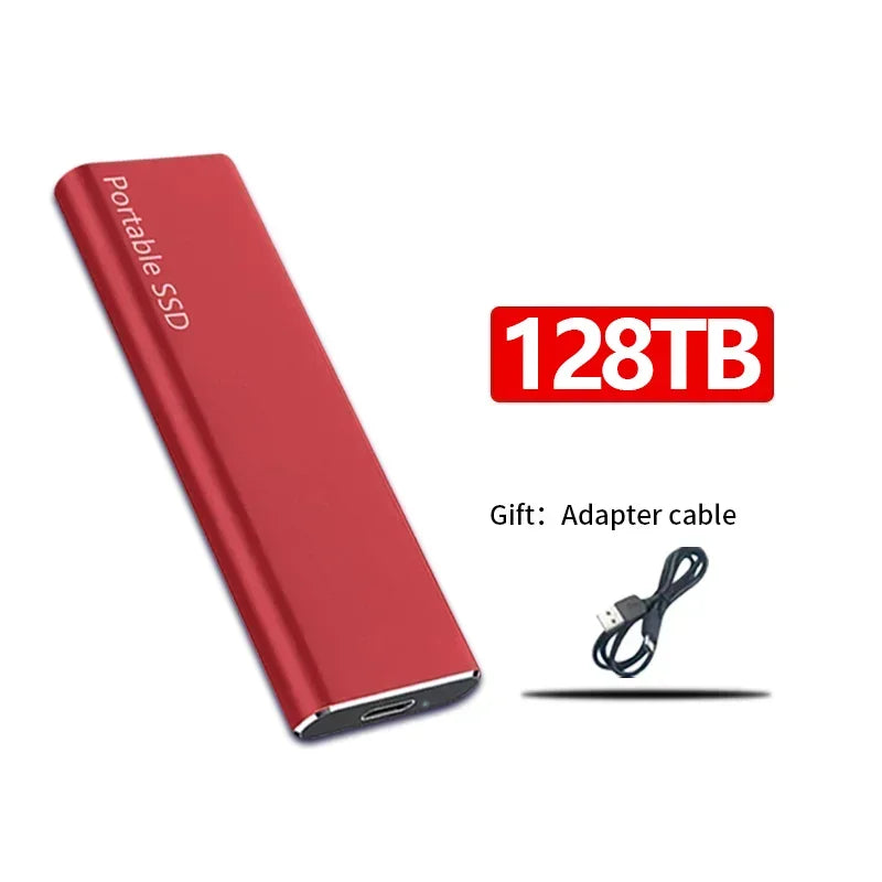 Hurtig ekstern SSD-harddisk - moderne og kompakt - 128TB/16TB/4TB/1TB