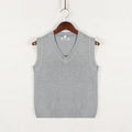 Christof - Chunky V-neck, sleeveless knit sweater for men
