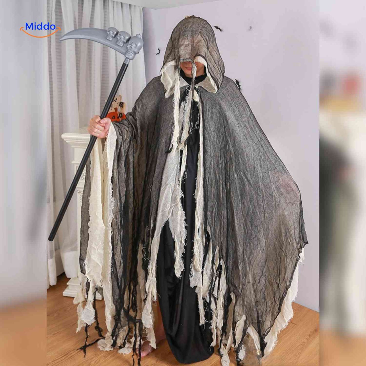 ShadowReap-kappe | Halloween kostým, lehký a děsivý