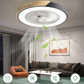 Stropní ventilátor - tichá LED osvětlení s ventilátorem a dálkovým ovládáním