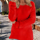 Women's long-sleeved shirt with a soft surface and a relaxed fit