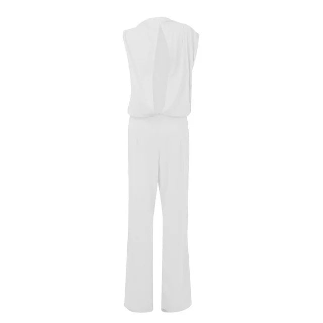 Overal pro ženy s širokými nohavicemi | Elegantní na jedno rameno