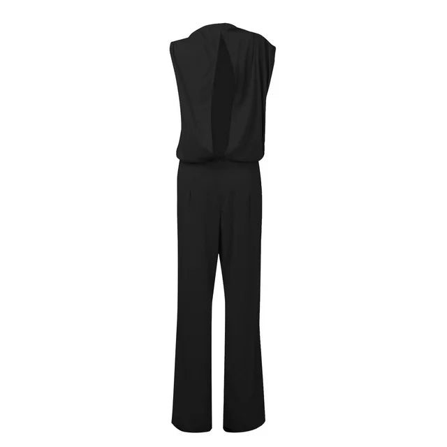 Overal pro ženy s širokými nohavicemi | Elegantní na jedno rameno