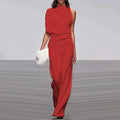 Jumpsuit til kvinder med brede ben | En skulder Elegant
