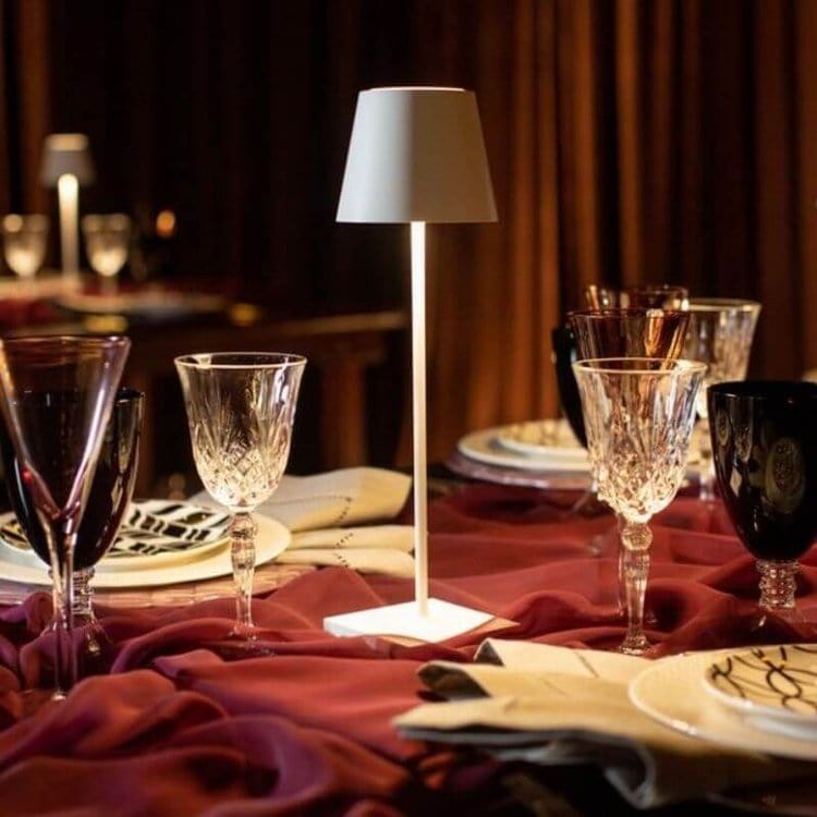Alexa-enabled waterproof LED table lamp - minimalist design and voice control 