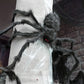 WebCreeper | 2 uds. 50 cm araña gigante con telaraña - conjunto de decoración de Halloween para uso exterior