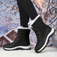 Sapatos de neve à prova d'água para mulheres - botas de inverno com isolamento térmico e sola antiderrapante