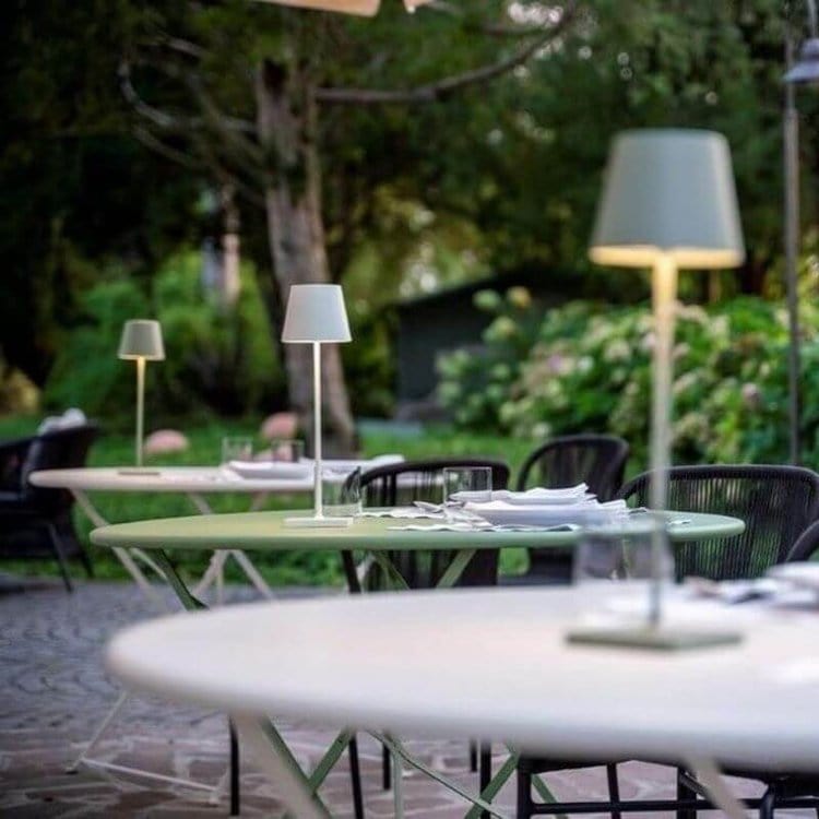 Alexa-enabled waterproof LED table lamp - minimalist design and voice control 