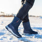 Botas de invierno para mujer con cremallera lateral – botas de nieve impermeables, antideslizantes y duraderas con forro cálido