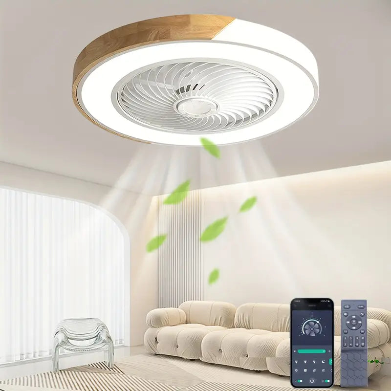 Stropní ventilátor - tichá LED osvětlení s ventilátorem a dálkovým ovládáním