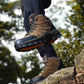 Botas de couro para atividades ao ar livre Botas de caminhada à prova d'água Verde