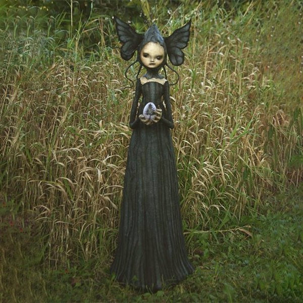 MysticWitch | Sculpturi de vrăjitoare înfricoșătoare - artă întunecată, bizară, decorațiuni de Halloween, decorare gotică pentru locuință